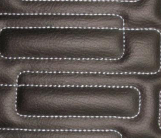 Interlock Rectangle Leather Upholstery Pattern